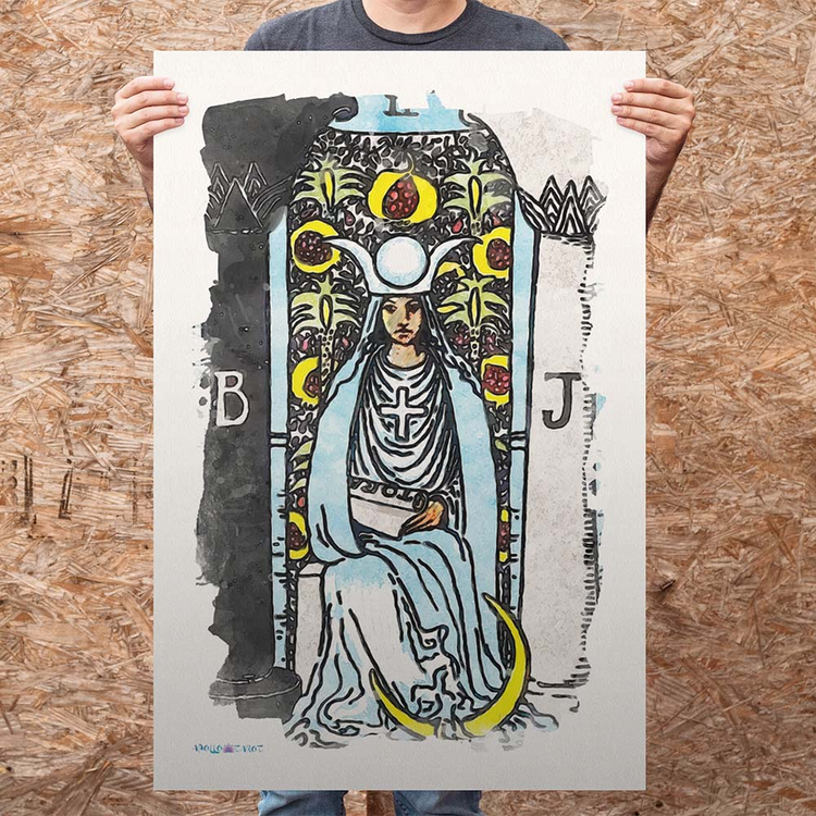 Wall art of tarot cards in watercolor style | Apollo Tarot