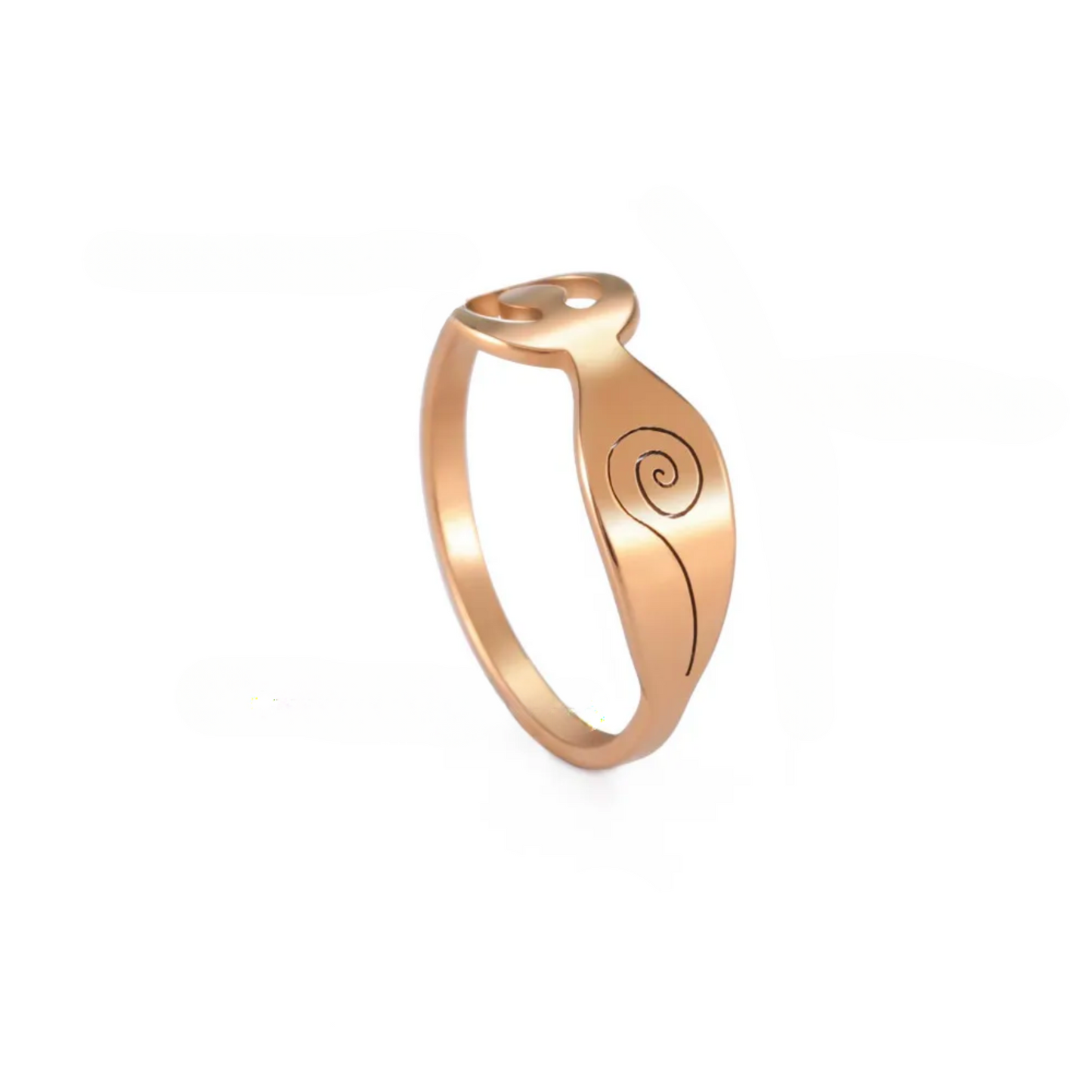 Divine Feminine Goddess Ring β’ Spiral Fertility Symbol Amulet β’ Pagan Worship Wiccan Jewelry For Witches β’ Pachamama Mother Earth Witchy Amulet For Spiritual Women