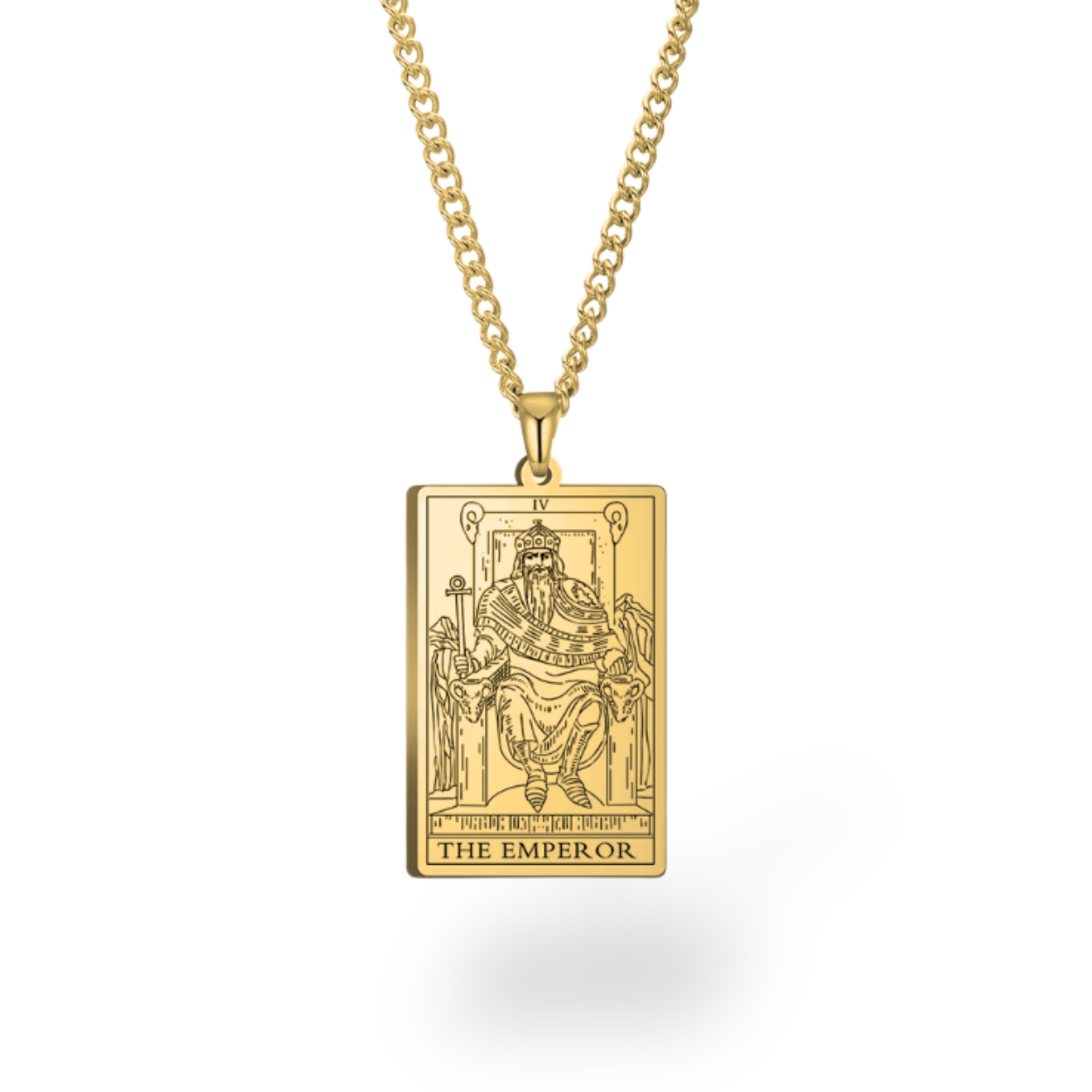 Colar com Cartas de Tarô dos Arcanos Maiores • Pingente de Cartas Waite em Aço Inoxidável Gravado