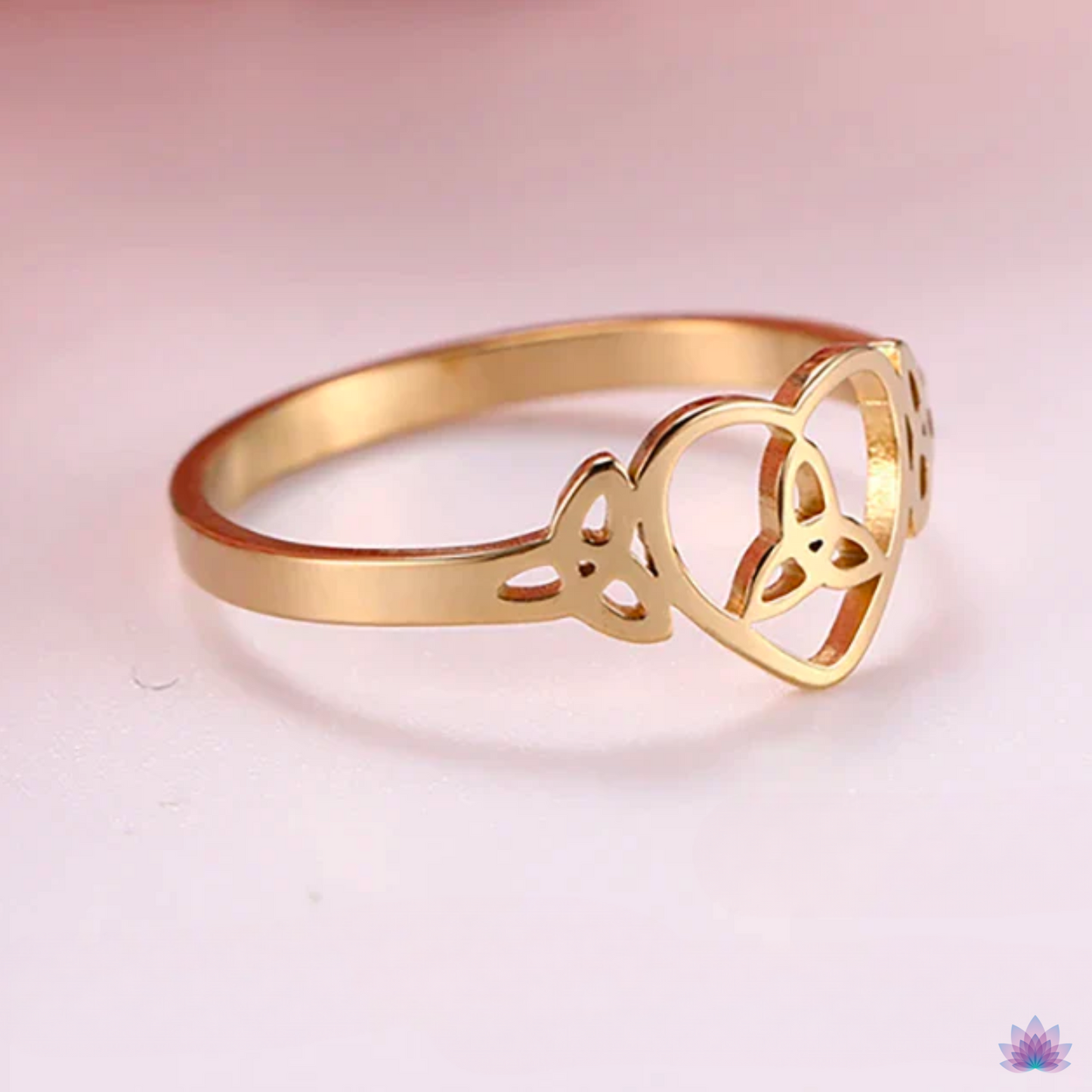 Witch's Knot Ring • Triquetra Celtic Pagan Worship Amulet • Triple Goddess Stainless Steel Wicca Jewelry For Witchy Women • Apollo Tarot Shop