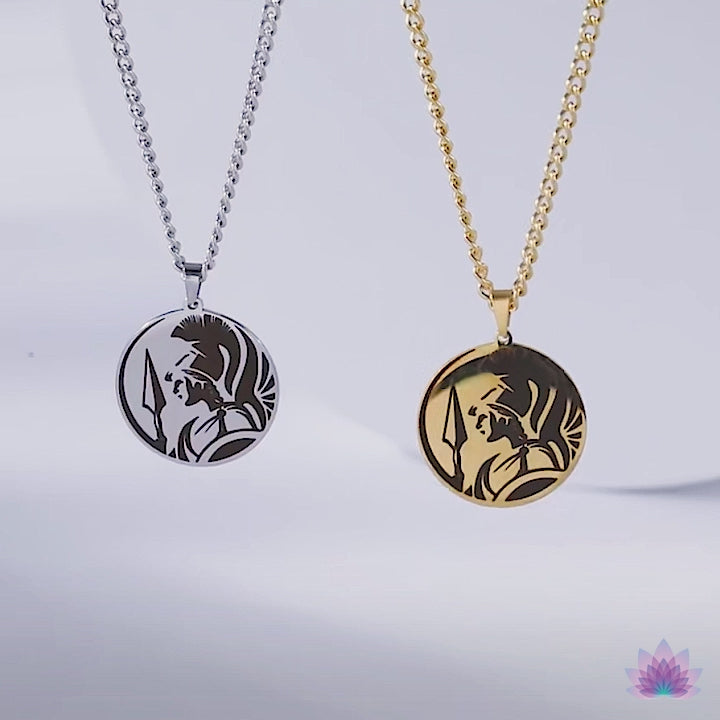 Greek Mythology Necklace | Ancient Deity Pagan Worship Round Pendant | Roman God & Goddess Silver Or Gold-Plated Stainless Steel Unisex Witchy Jewelry | Apollo Tarot Shop
