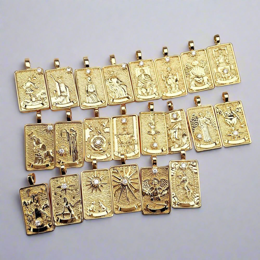 Tarot Necklace | Shiny Tarot Cards Pendant | Apollo Tarot