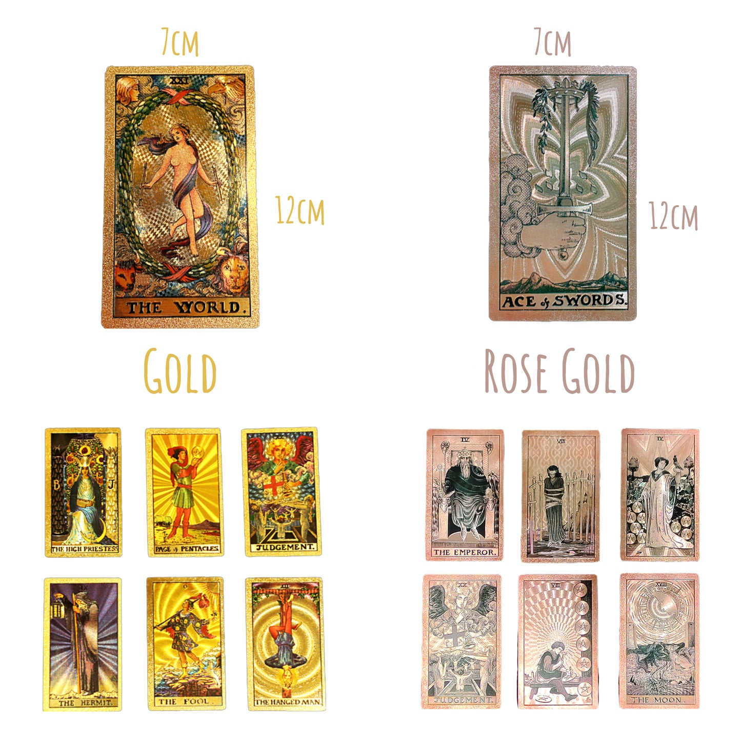 Gold Foil Tarot Deck | High End Rider-Waite Cards With English Guidebook For Beginner Tarot Readers | Witchy Gift Premium Box | Apollo Tarot