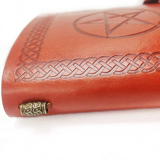 Book of Shadows: Faux Leather Journal | Notepad For Spell Record and Magick Gifts | Apollo Tarot