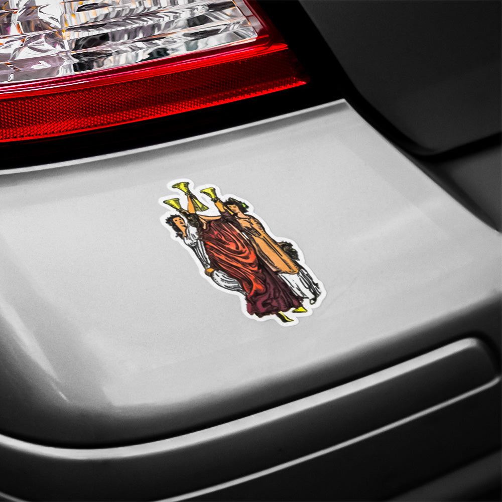 Three of Cups Bubble-Free Stickers | Apollo Tarot