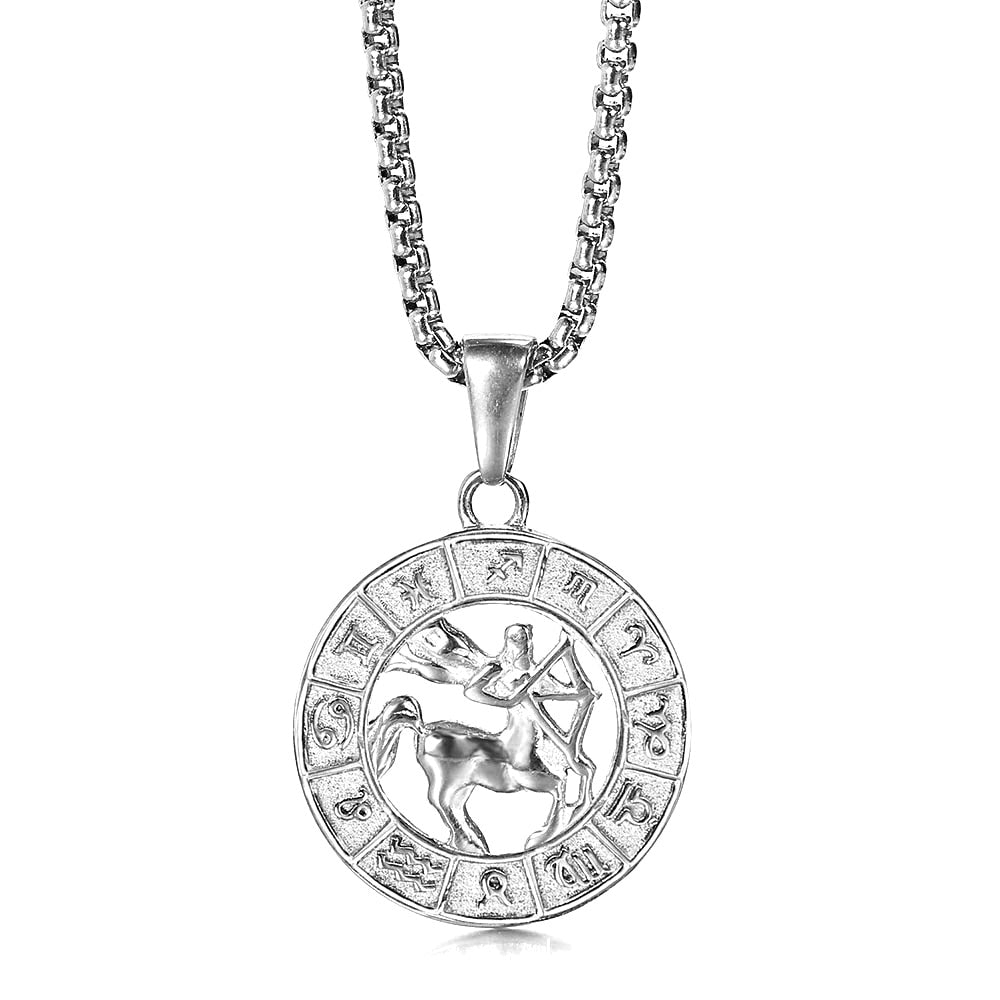 Zodiac Sign Necklace | 12 Constellation Pendants For Spiritual Men & Women | Silver & Gold-Plated Astrology Jewelry | Apollo Tarot Shop