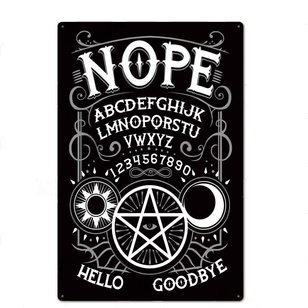 Tarot Psychic Metal Sign | Divination Retro Tin Plaque | Esoteric Wall Art For Witchy Home Decor | Apollo Tarot Shop