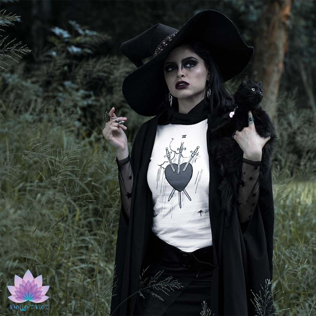 Three of Swords T-Shirt | Unisex Tarot Card Tee | Apollo Tarot