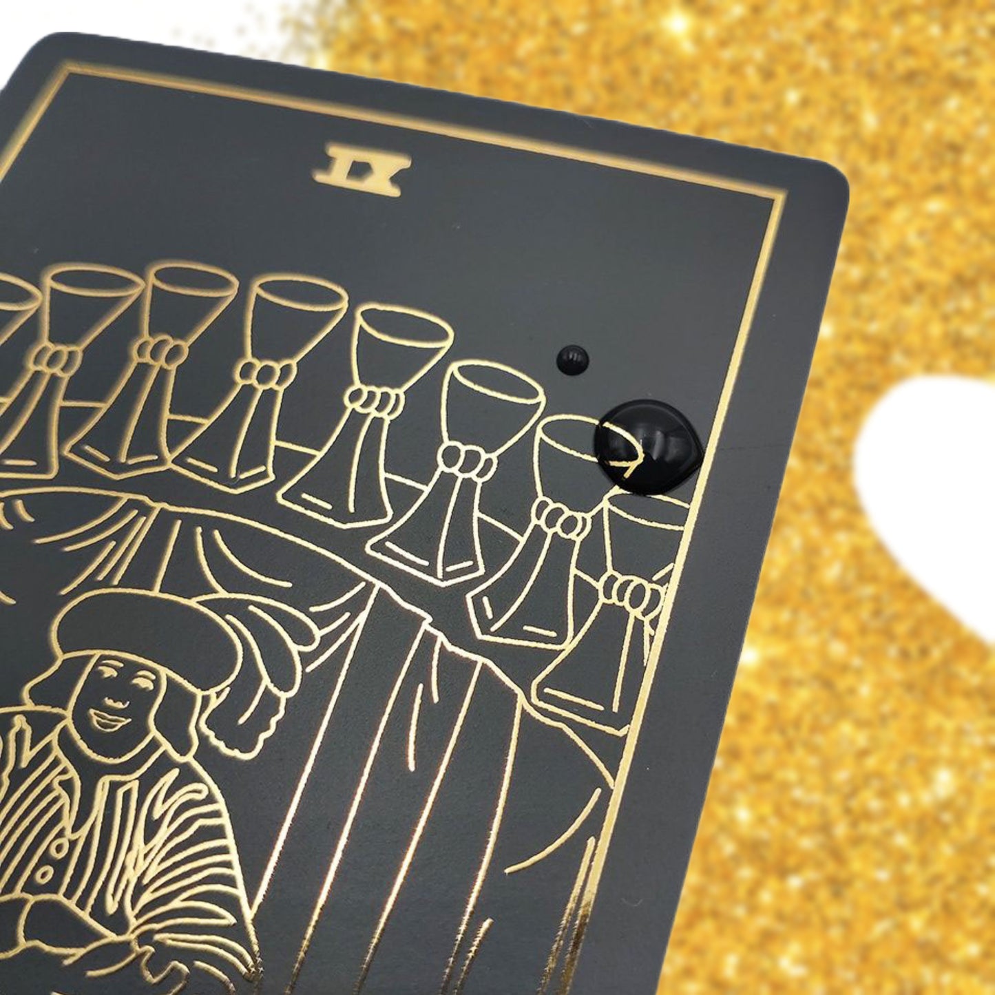 Gold Foil Tarot Cards Deck With English Guidebook In Premium Acrylic Gift Box
