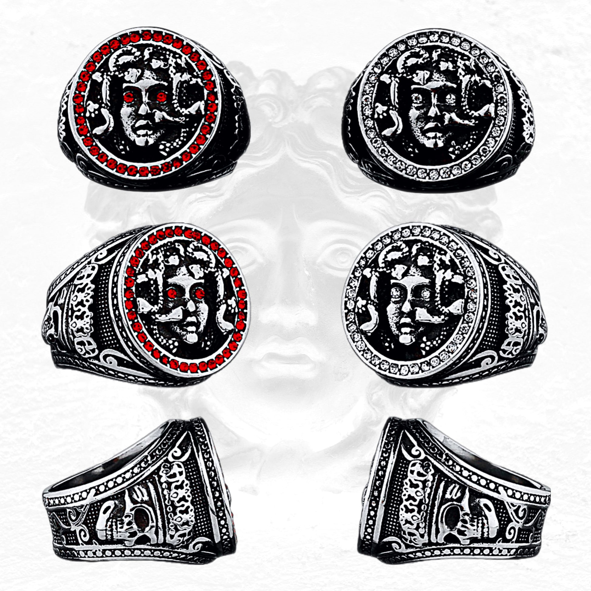 Medusa Ring | Greek Mythology Gorgon Protection Amulet | Gorgoneion Pagan Worship Jewelry | Gorgo Witchy Accessory | Apollo Tarot Shop