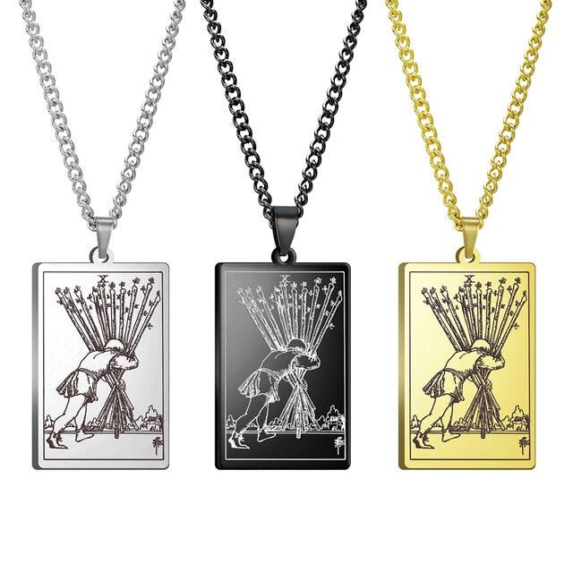Tarot Necklace | Suit of Wands Pendants | Apollo Tarot