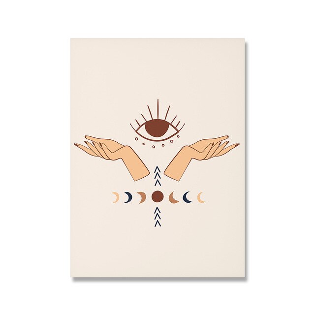 Modern Witch Wall Art | Unframed Canvas Prints