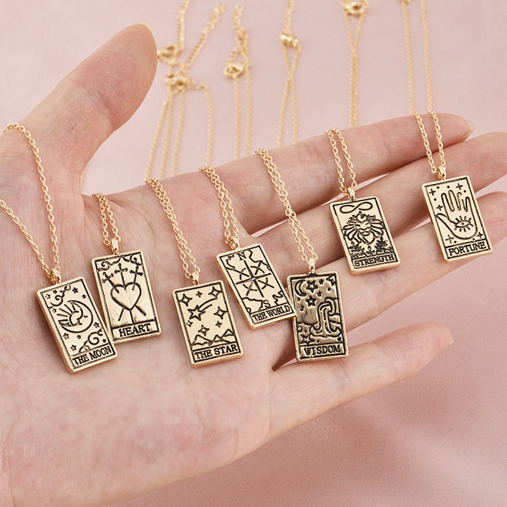 Tarot Necklace | Vintage Tarot Card Pendant | Apollo Tarot