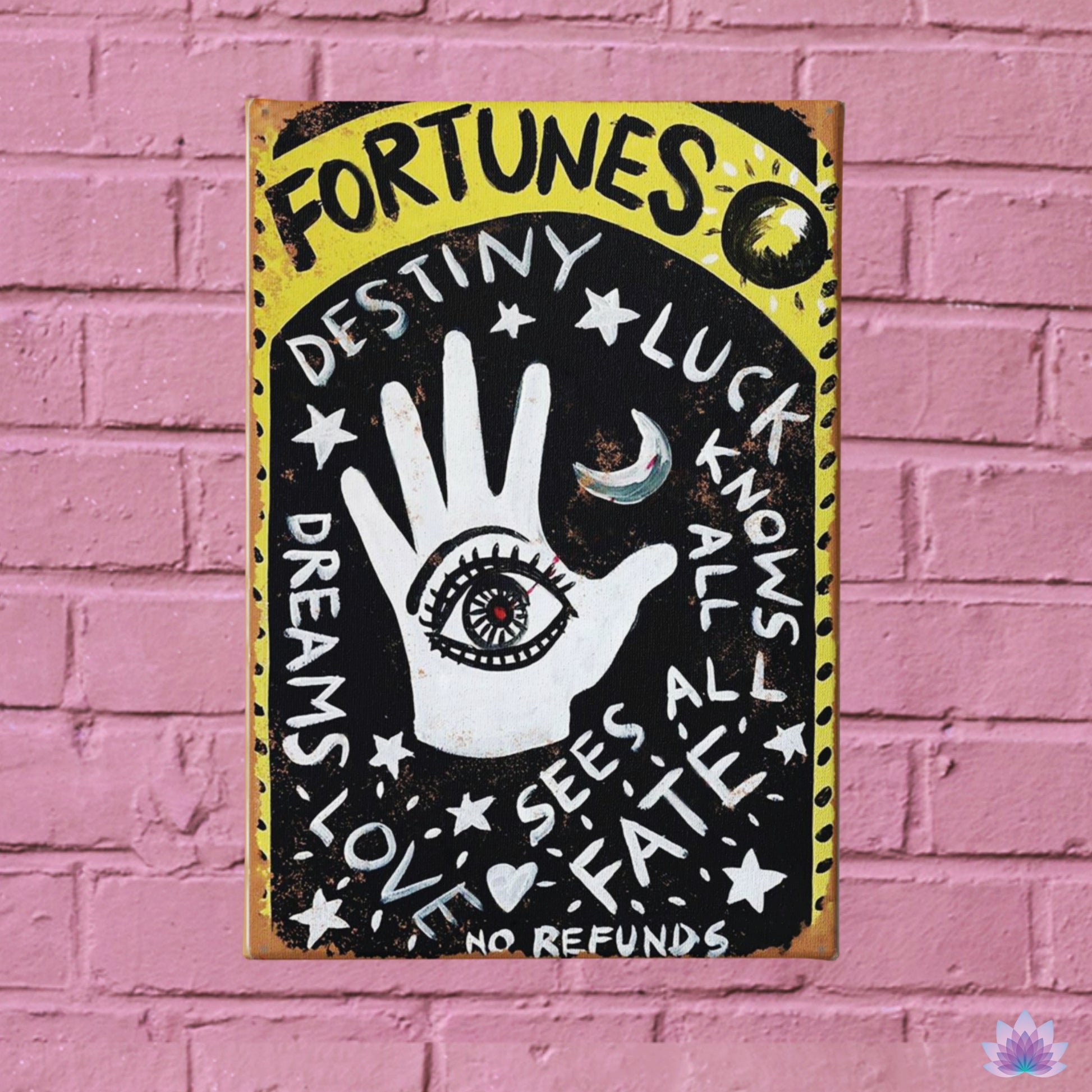 Tarot Psychic Metal Sign | Divination Retro Tin Plaque | Esoteric Wall Art For Witchy Home Decor | Apollo Tarot Shop