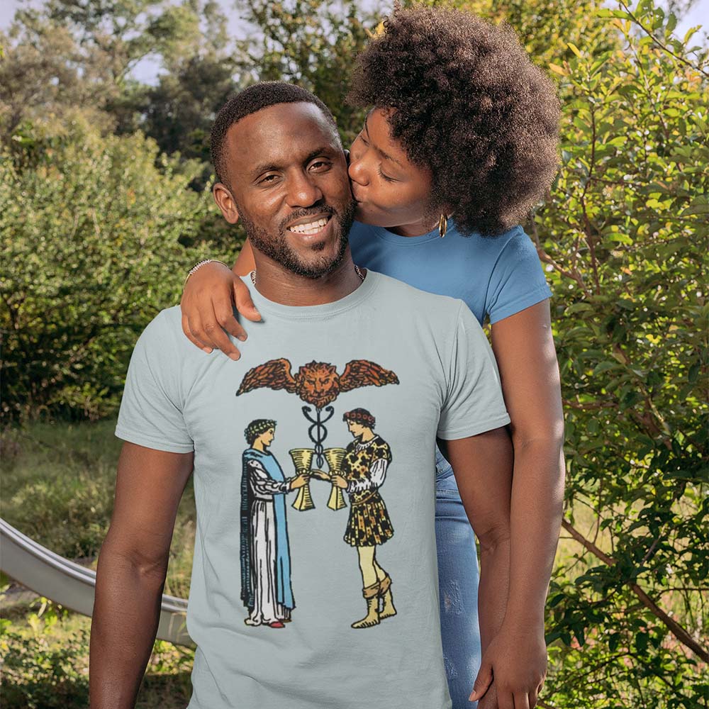 Two of Cups Tarot Card Unisex T-Shirt | Apollo Tarot