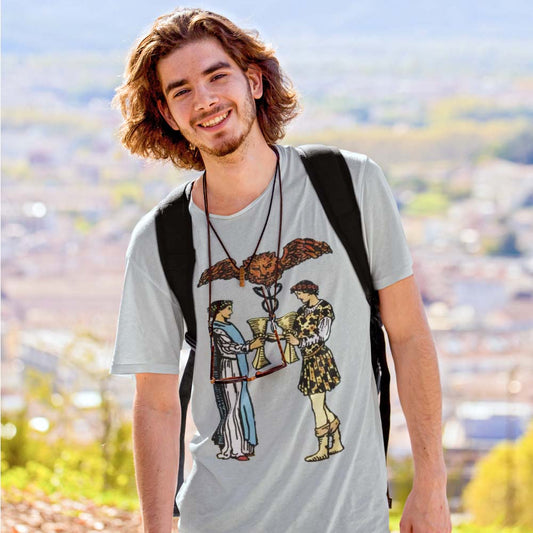 Two of Cups Tarot Card Unisex T-Shirt | Apollo Tarot