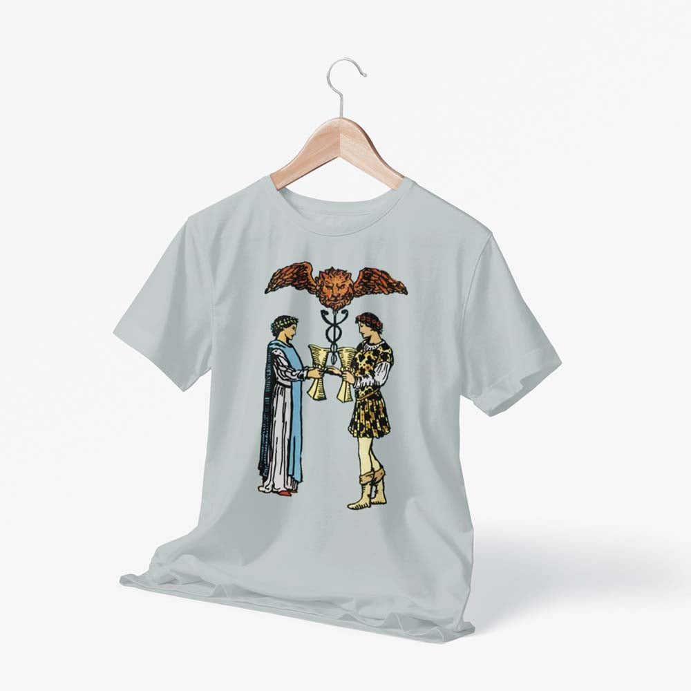 Two of Cups Tarot Card Unisex T-Shirt | Apollo Tarot