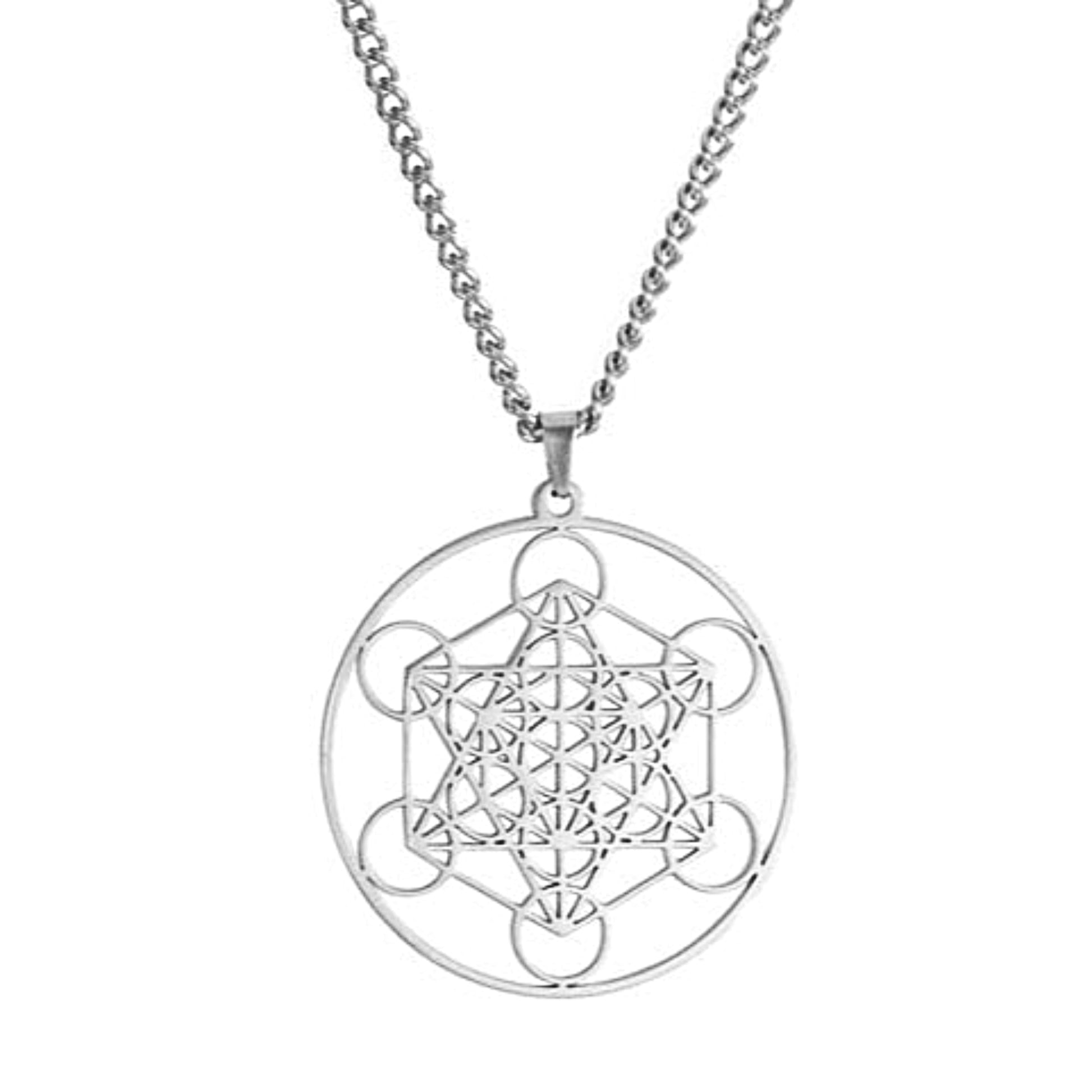 Archangel Metatron Sigil Necklace | Sacred Geometry Angel Seal Pendant | Solomon Spiritual Jewelry | Apollo Tarot Shop