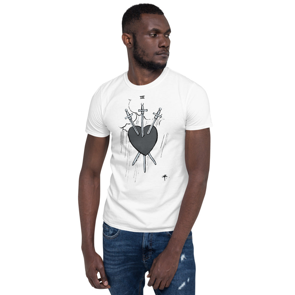 Three of Swords T-Shirt | Unisex Tarot Card Tee | Apollo Tarot