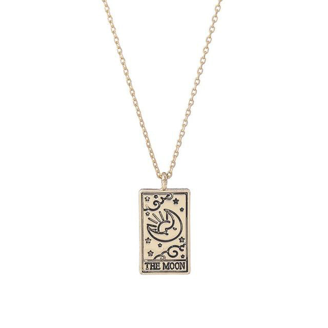 Tarot Necklace | Vintage Tarot Card Pendant | Apollo Tarot