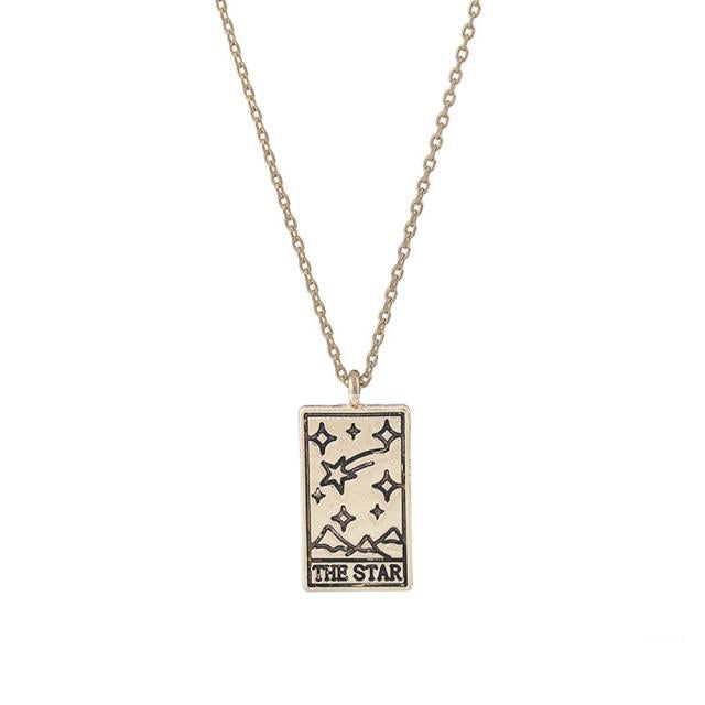 Tarot Necklace | Vintage Tarot Card Pendant | Apollo Tarot