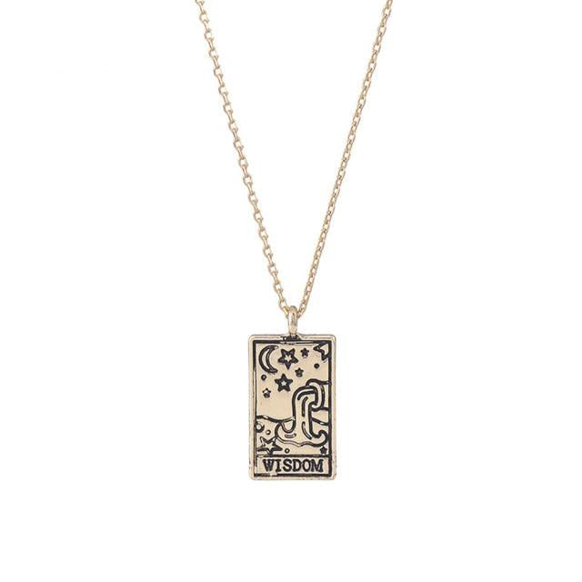 Tarot Necklace | Vintage Tarot Card Pendant | Apollo Tarot