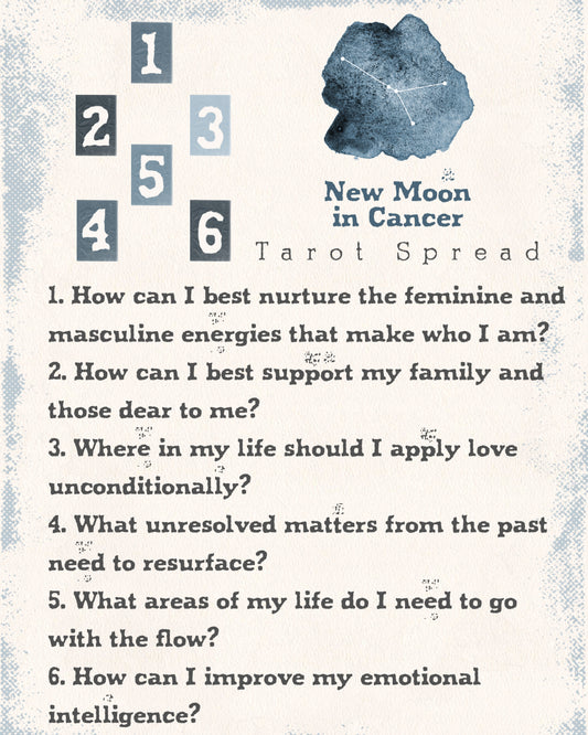 New Moon in Cancer 2022 Tarot Spread | Apollo Tarot Blog