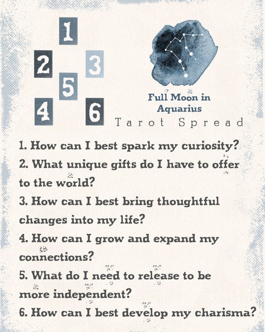 Full Moon in Aquarius 2022 Tarot Spread | Apollo Tarot Blog