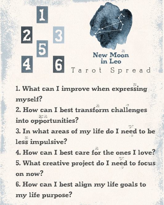 New Moon In Leo 2022 Tarot Spread | Apollo Tarot Blog