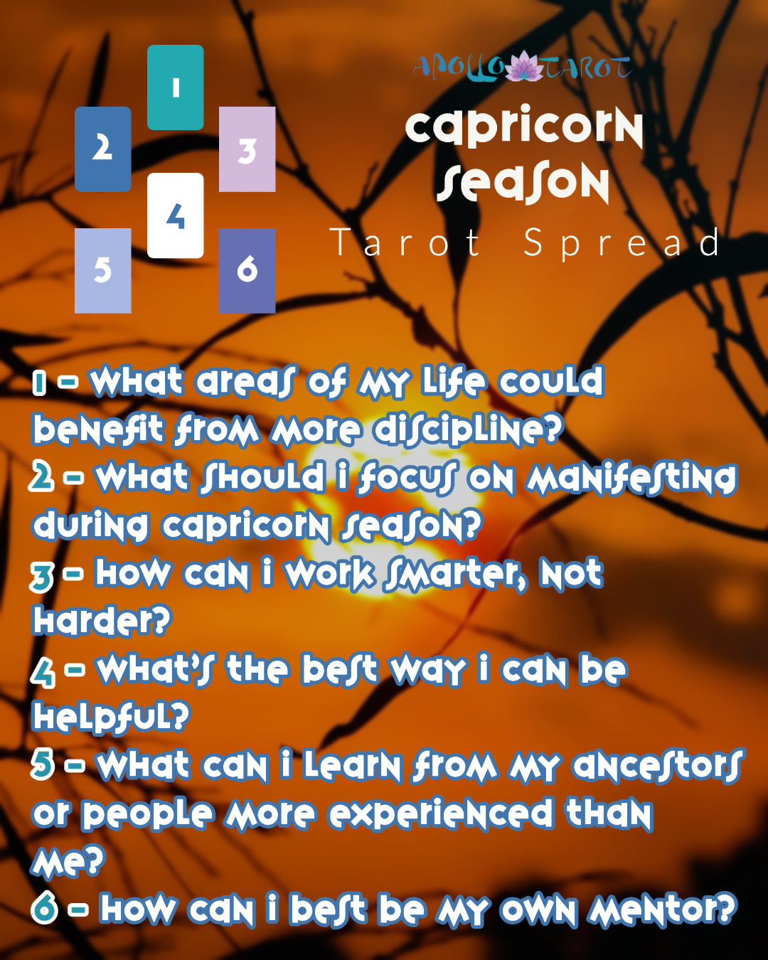 Capricorn Season 2021 / 2022 Tarot Spread | Apollo Tarot Blog