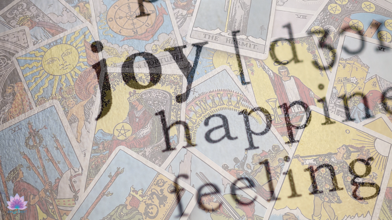 Major Arcana tarot cards laid out in order from The Fool to The World