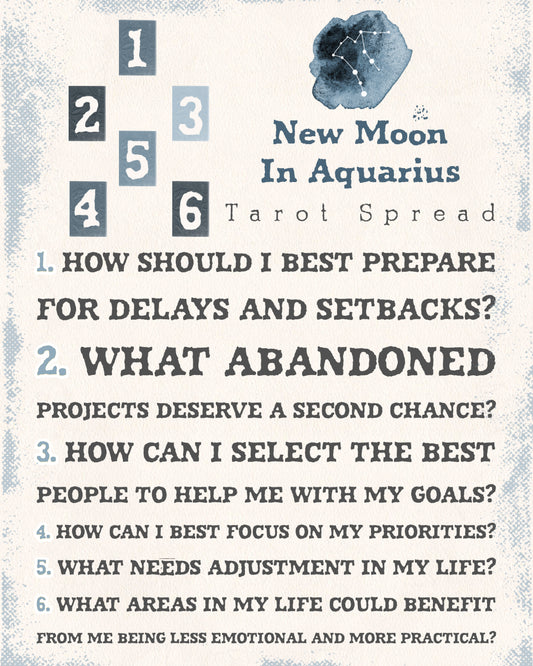 New Moon In Aquarius 2022 Tarot Spread | Apollo Tarot