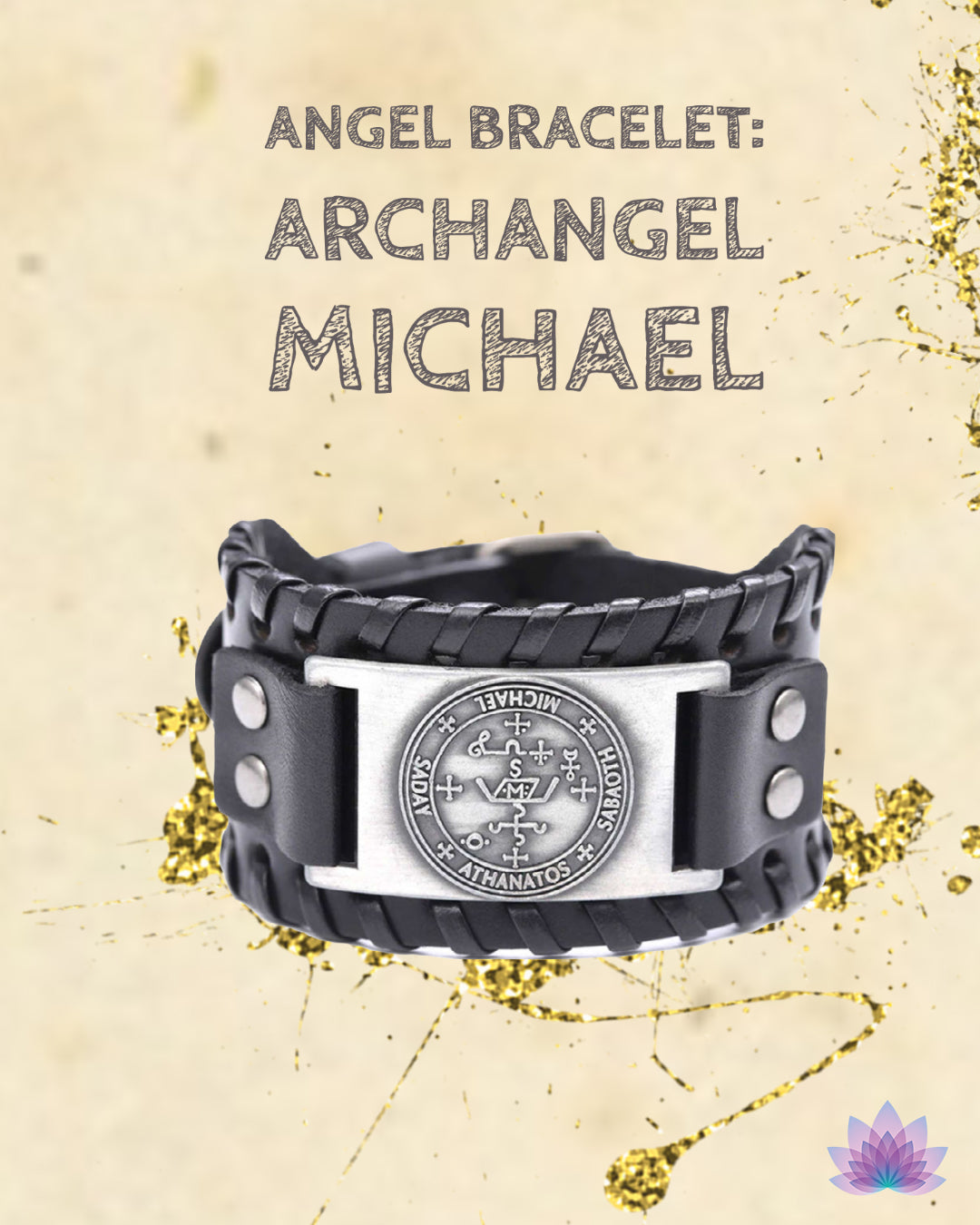 Angel Leather Bracelets | Archangel Sigils | Apollo Tarot