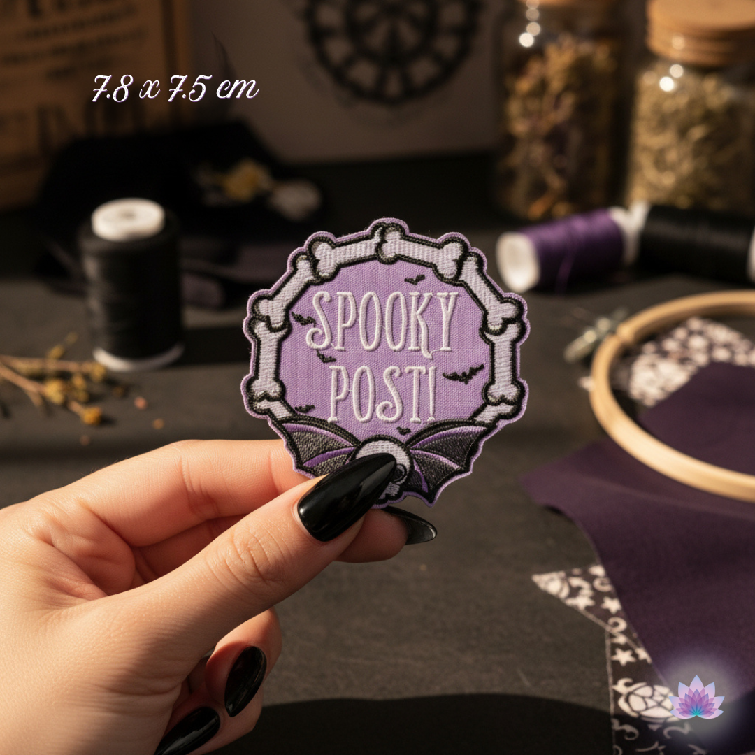Spooky Embroidered Iron-On Patches, Witchy Applique Badges for Clothes, Jackets, Backpacks and Jeans DIY Repair & Decoration - 45 Assorted Styles