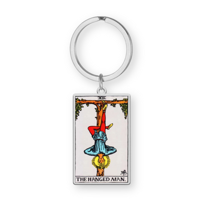 Tarot Card Keychain • Collectable Colored Waite-Style Cards Keyring With Engraved Stainless Steel Pendants • Apollo Tarot Shop