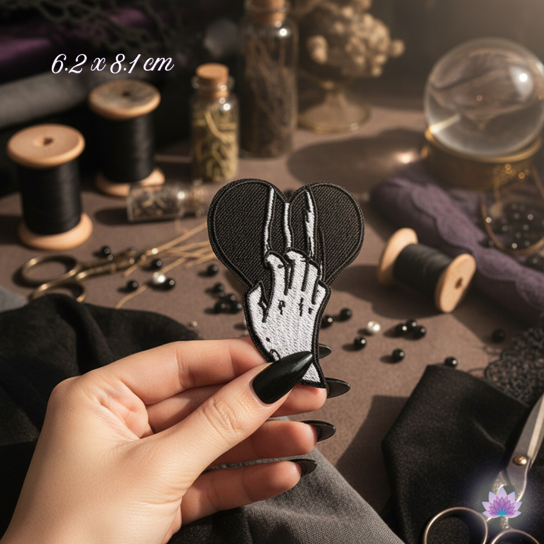 Spooky Embroidered Iron-On Patches, Witchy Applique Badges for Clothes, Jackets, Backpacks and Jeans DIY Repair & Decoration - 45 Assorted Styles