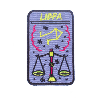 Zodiac Sign Iron On Patches | Twelve Constellation Witchy Embroidery Sticker For Clothing Shirt Backpack Jeans Jacket | Esoteric DIY Gift For Astrology Witch | Apollo Tarot Shop