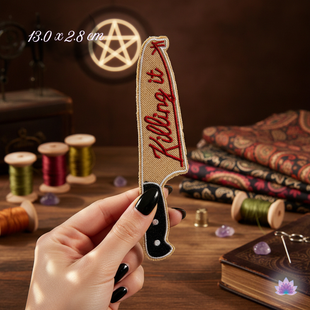 Spooky Embroidered Iron-On Patches, Witchy Applique Badges for Clothes, Jackets, Backpacks and Jeans DIY Repair & Decoration - 45 Assorted Styles