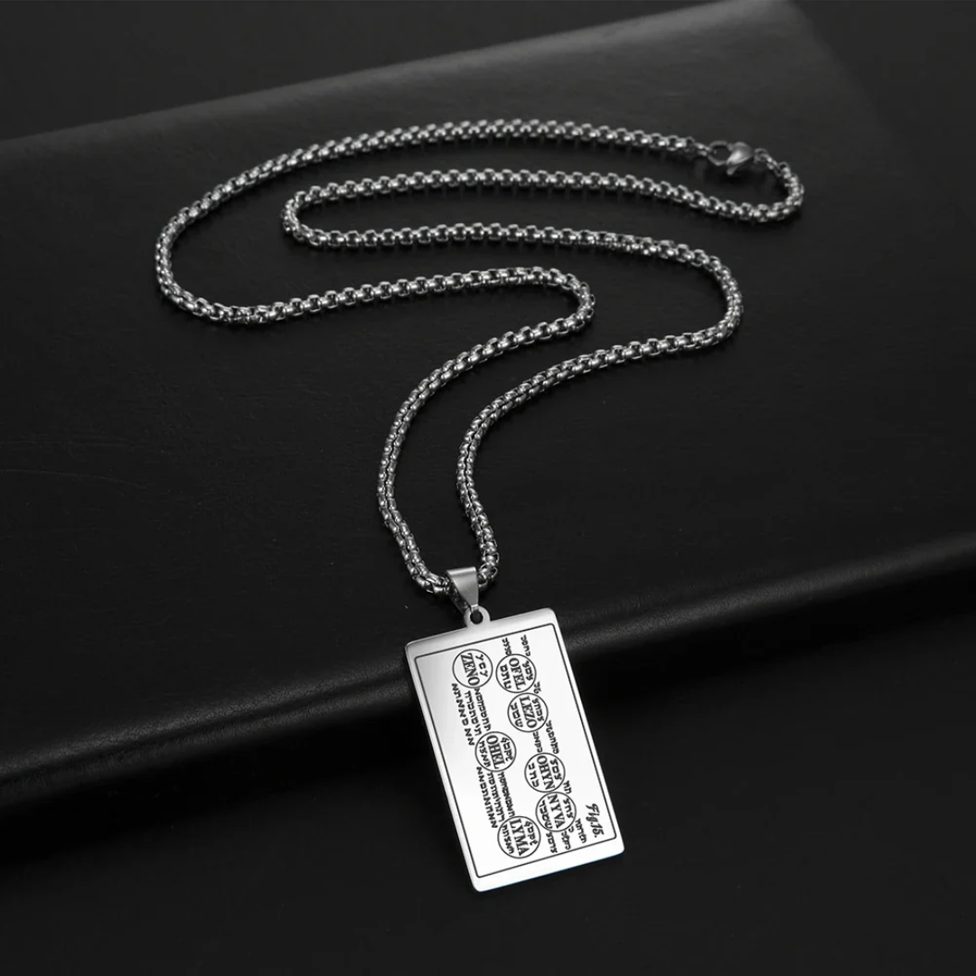 6th Table of Jupiter from the Sixth & Seventh Books of Moses Necklace Collection – Silver Color Sacred Seal Pendant | Apollo Tarot Jewelry Shop