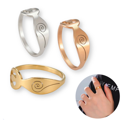 Divine Feminine Goddess Ring • Spiral Fertility Symbol Amulet • Pagan Worship Wiccan Jewelry For Witches • Pachamama Mother Earth Witchy Amulet For Spiritual Women