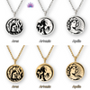 Load image into Gallery viewer, Greek Mythology Necklace | Ancient Deity Pagan Worship Round Pendant | Roman God &amp; Goddess Silver Or Gold-Plated Stainless Steel Unisex Witchy Jewelry | Apollo Tarot Shop
