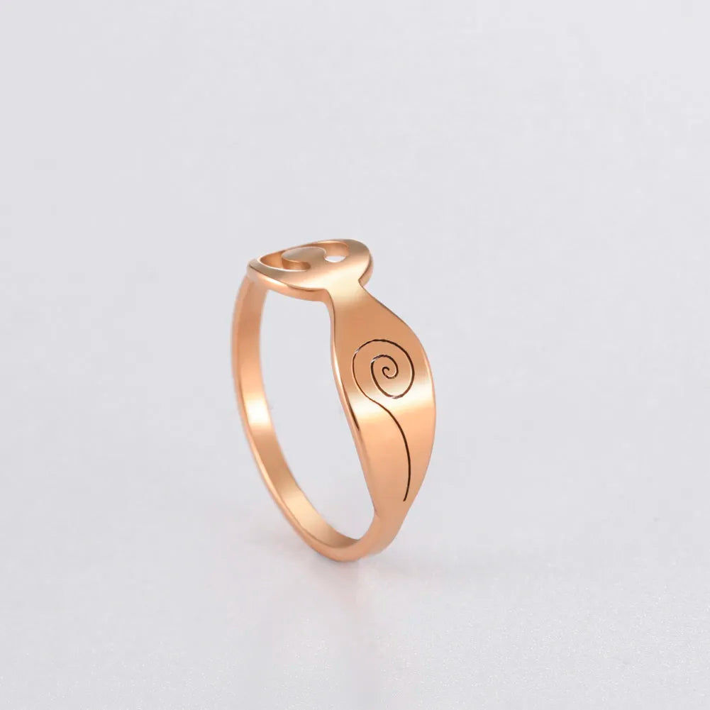 Divine Feminine Goddess Ring • Spiral Fertility Symbol Amulet • Pagan Worship Wiccan Jewelry For Witches • Pachamama Mother Earth Witchy Amulet For Spiritual Women