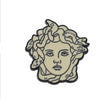 Load image into Gallery viewer, Greek Mythology Pin • Medusa Prometheus Achilles Dionysus Head Brooch • Doodle Ancient Roman Deity Badge • Pagan Worship Witchy Pins • Apollo Tarot Shop