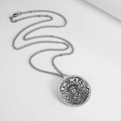 Products Norse Mythology Necklace | Freyja Goddess Pendant | Love Beauty Fertility Amulet | Pagan Worship Witchy Jewelry | Apollo Tarot Shop