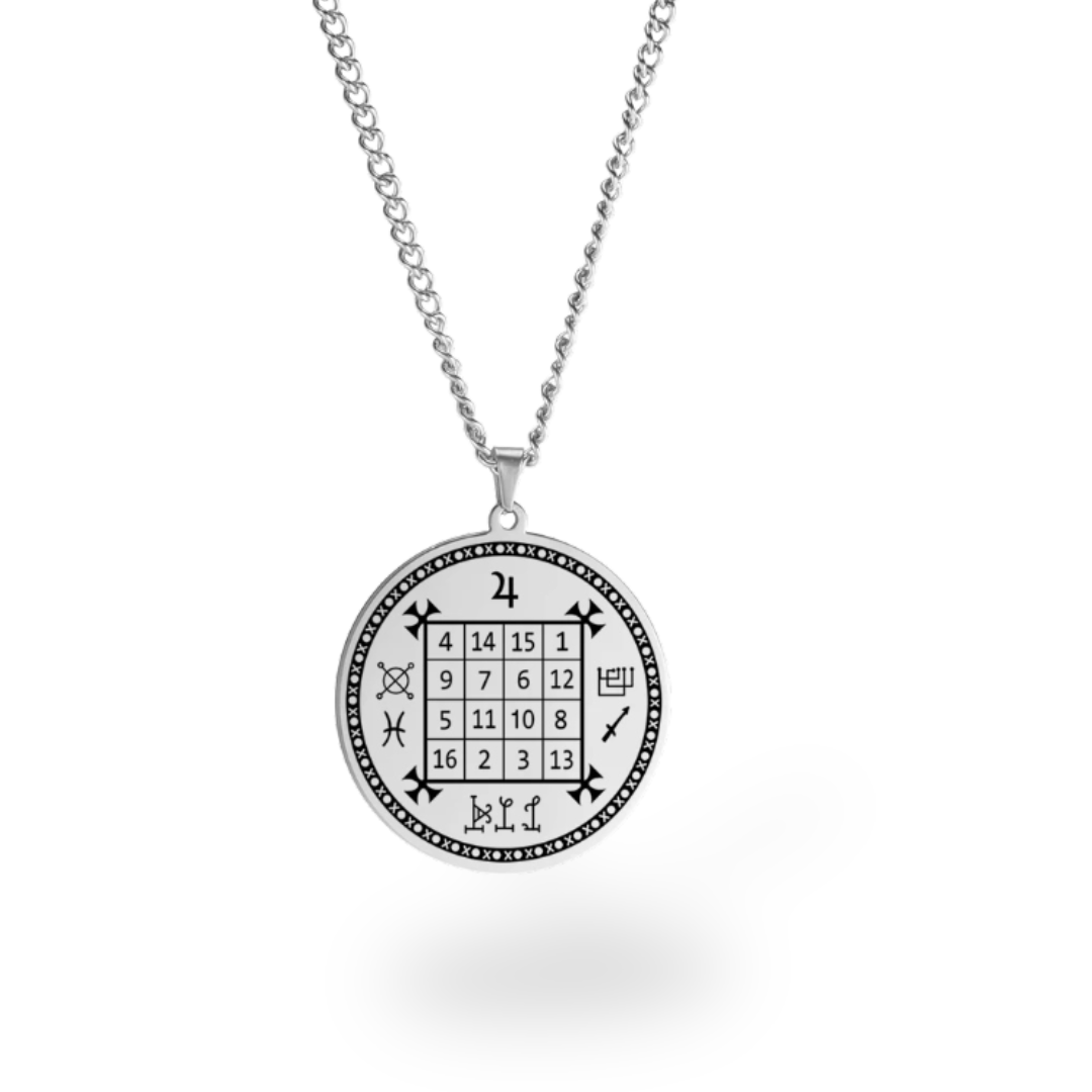 Planetary Talisman Necklace – Magic Square Pendant