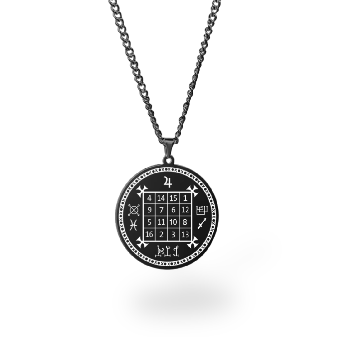 Planetary Talisman Necklace – Magic Square Pendant
