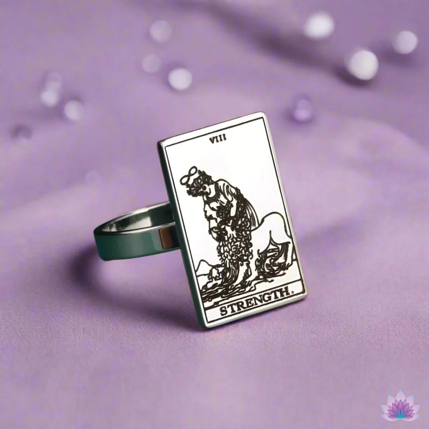 Silver Tarot Card Rings • Major Arcana Waite Cards Laser Engraved Ring For Spiritual Men Witchy Women