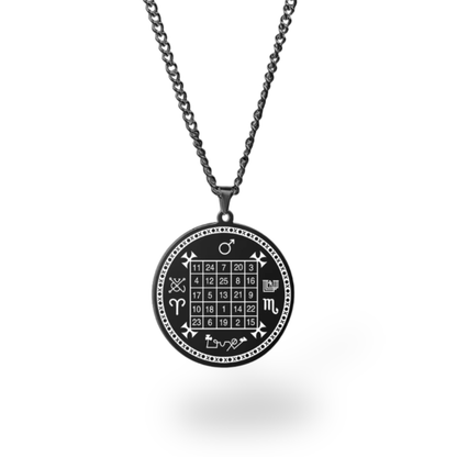 Planetary Talisman Necklace – Magic Square Pendant