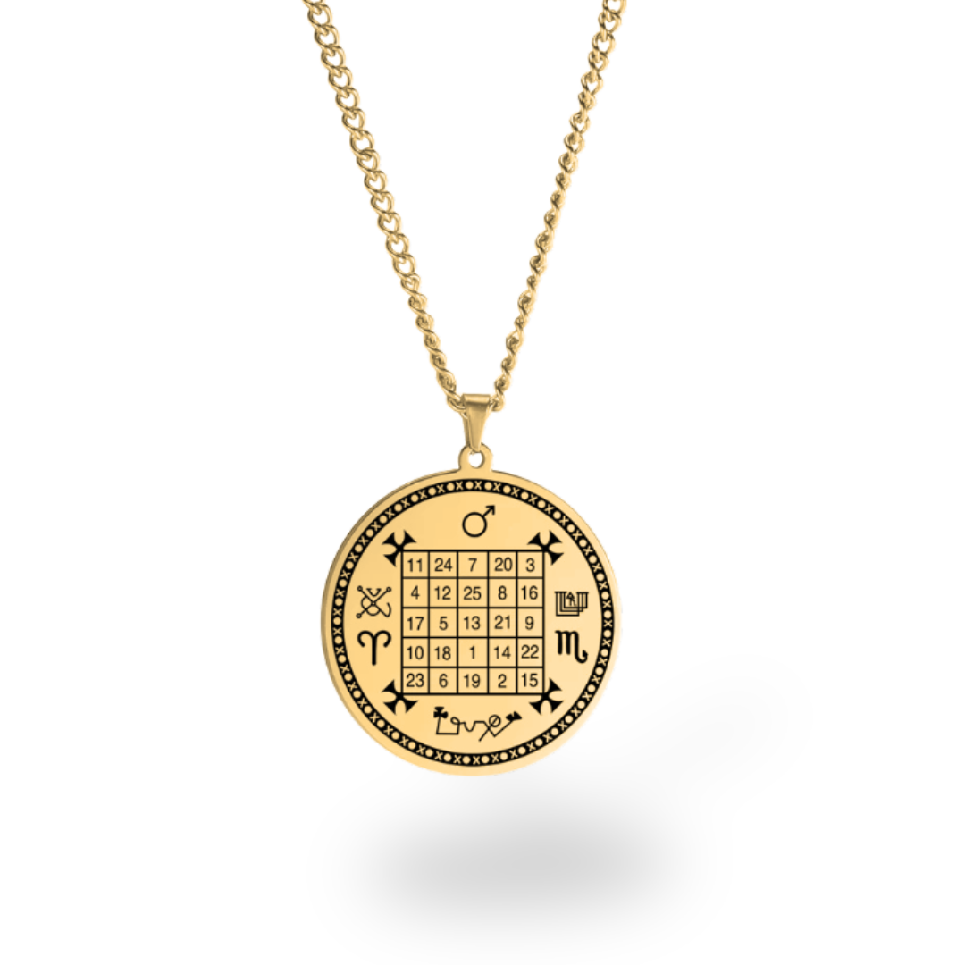 Planetary Talisman Necklace – Magic Square Pendant