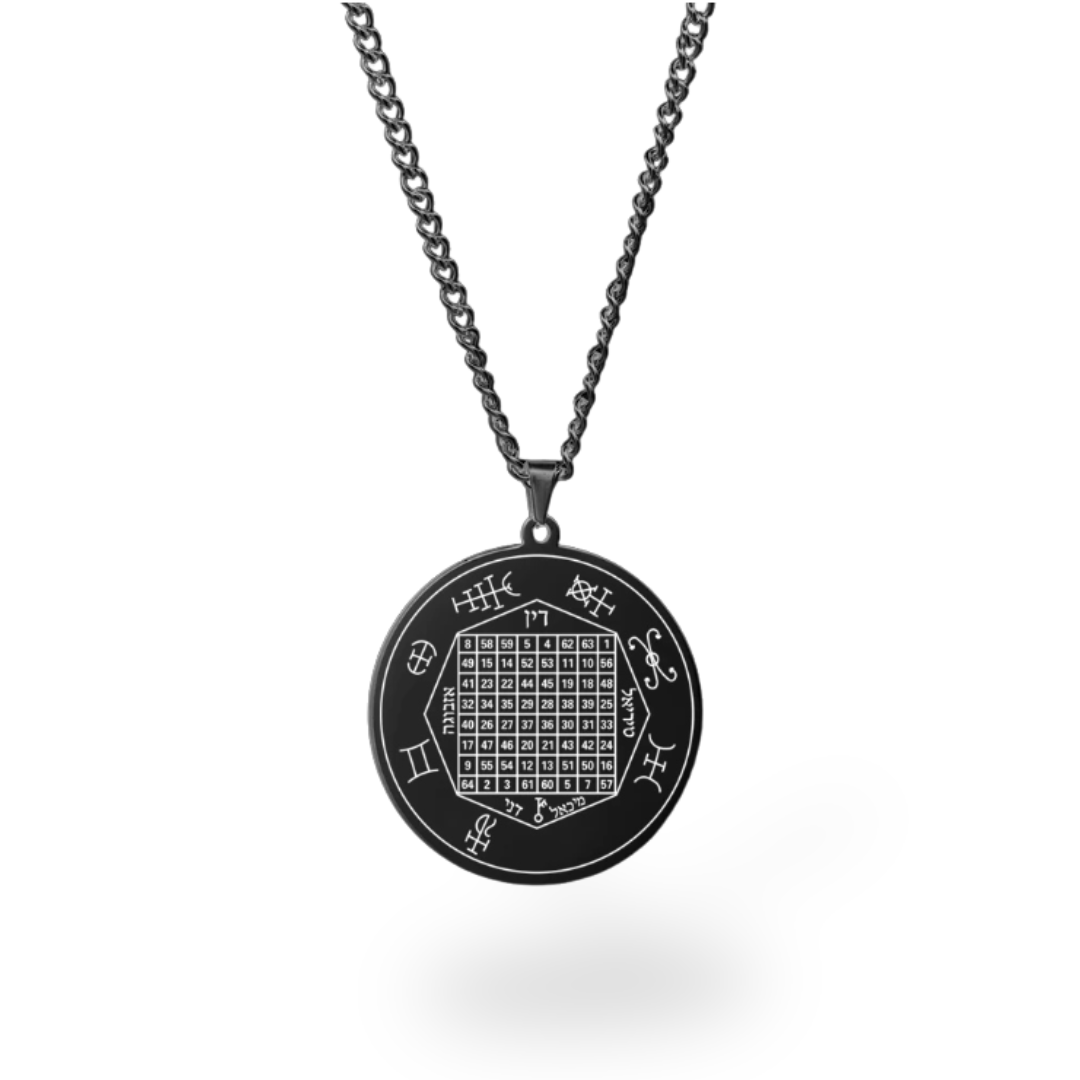 Planetary Talisman Necklace – Magic Square Pendant